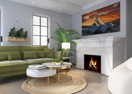 A cozy living room! Design Rendering