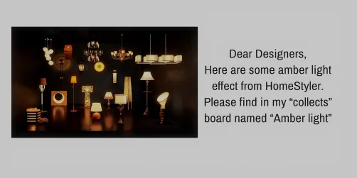Amber light effect