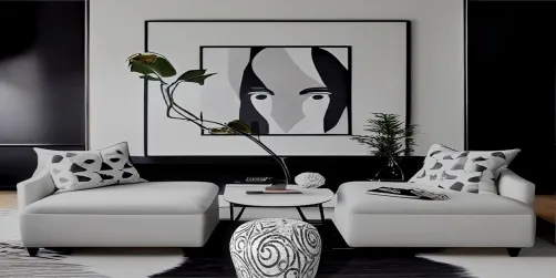 Modern Monochrome Lounge