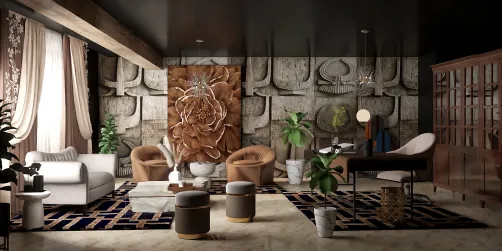 Texture wall office