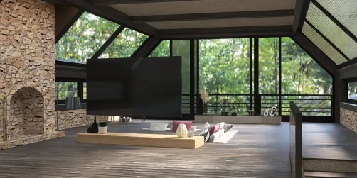 Wohnzimmer mit Blick
