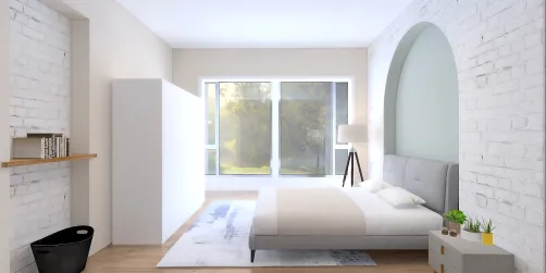 quarto simples e aconchegante 