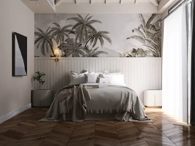 Light grey bedroom 