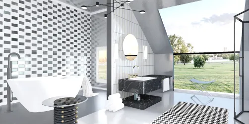 Black and White Bathroom