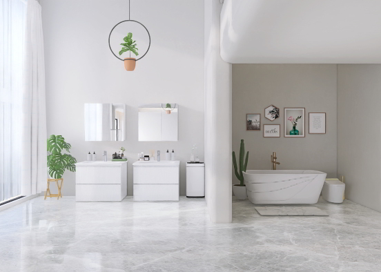 Plants… Bathroom Design Rendering