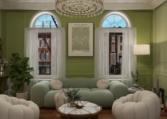 # Sage Green Serenity Визуализация дизайна