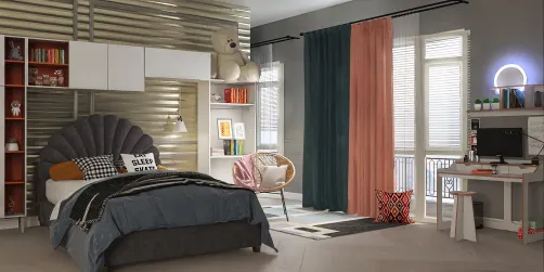 bed room. Classic chic🧡💚