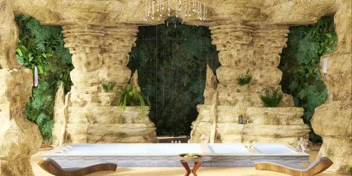 spa in the cave