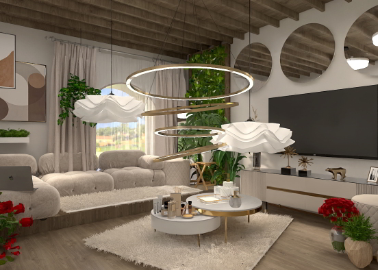 living room idea🌹🌿 Design Rendering