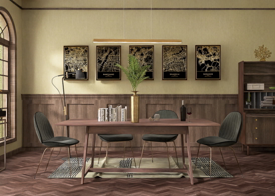 Dinning room 🪵 Design Rendering