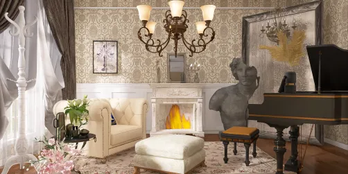Piano room.