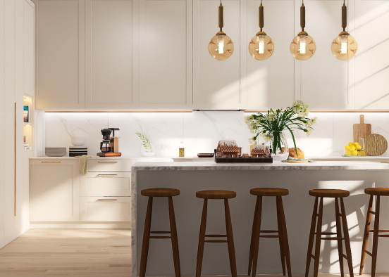 Kitchen 🤍 Design Rendering