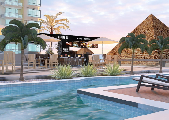 Resort in Egypt Design Rendering