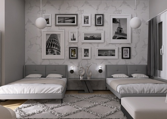 Luxie's Hotel Room 201 Design Rendering