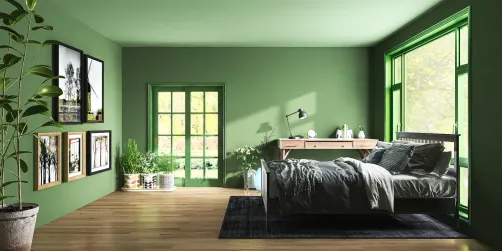 Peaceful bedroom