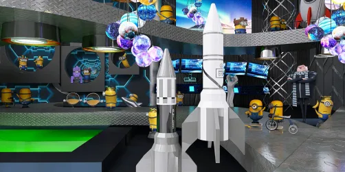 gru and minions lab