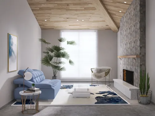 Blue&white area relax 