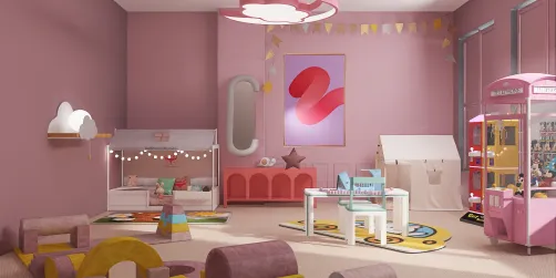 pink kids room!!