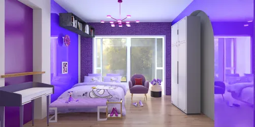 quarto lindo lilas meuuu💅🌌💜🍇🔮