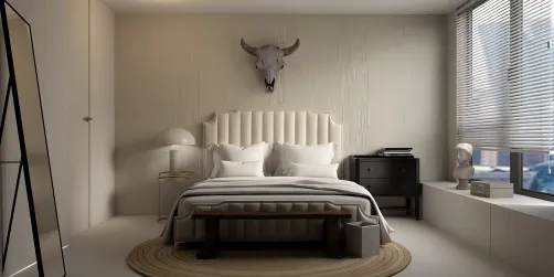 Beige bedroom