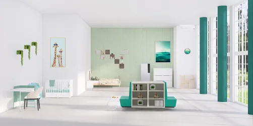 Habitación de dos de niños pequeños 