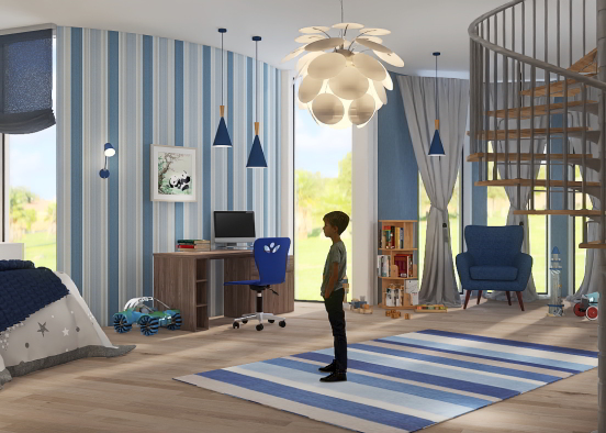 little boy's room Design Rendering