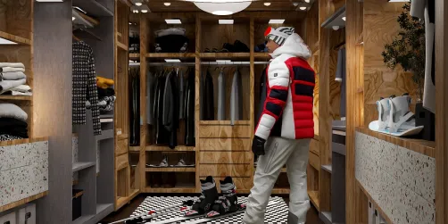 Changing room for a skier 🏂