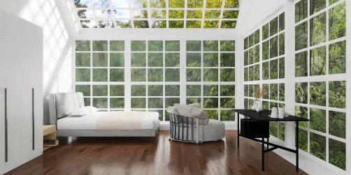 quarto confortável e 
escritório
