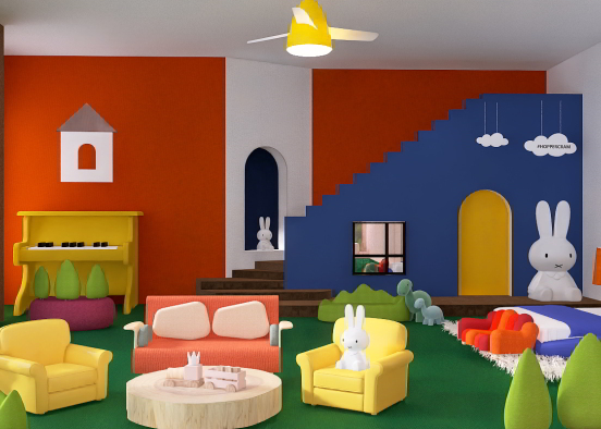 Miffy's room  Design Rendering