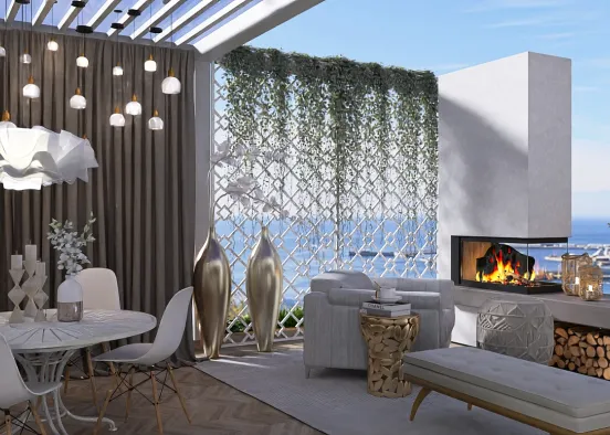 Roof Terrace 🌸🌸☺️ Design Rendering