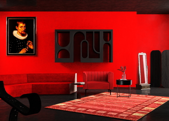 black and red Design Rendering