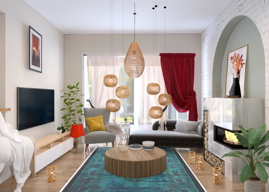 Lovely living room 💡 Design Rendering