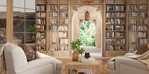Tranquil Archway Reading Nook