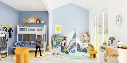 THE SUBURBAN: Shared boys room