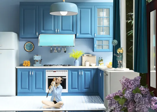 Blue room (Rainbow home) Design Rendering