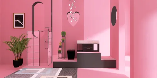 Pink and black