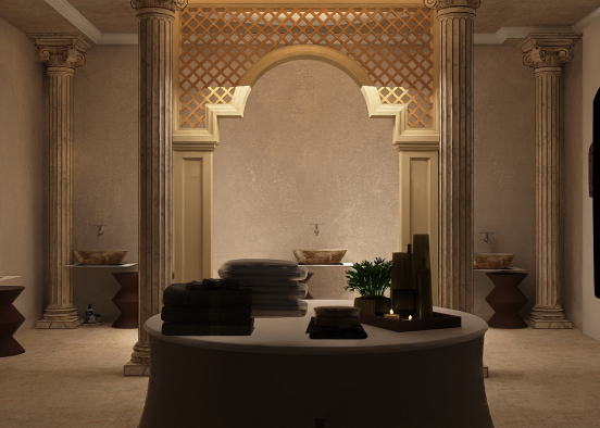 Cultural bath of Turkish countries Design Rendering