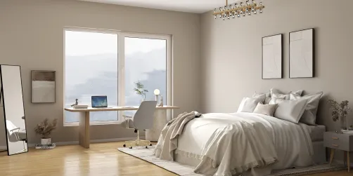 Cream bedroom