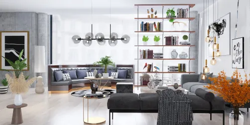 Gray living room idea 💡