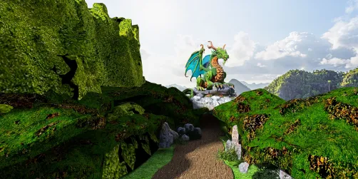 At the end of the road lives a wise old dragon!