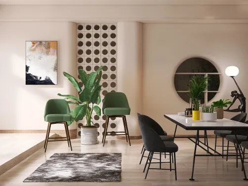 La salle à manger pour des amis 