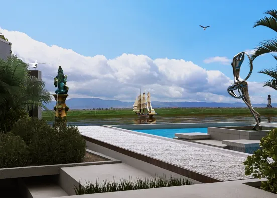 # Atlantis Resort Renderização de Design
