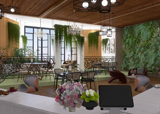 skygarden cafe Design Rendering