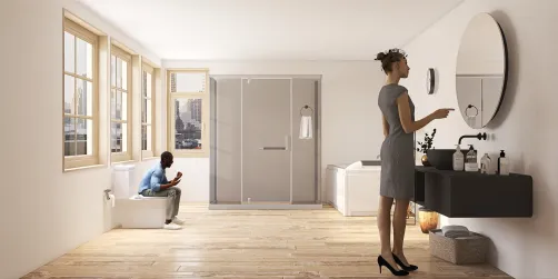 The bathroom
