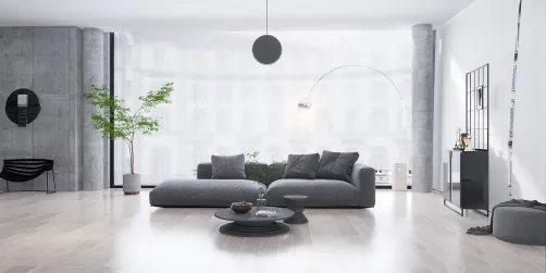 Minimalistische Wohnzimmer 