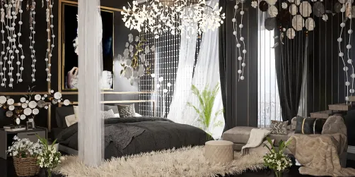black bedroom 