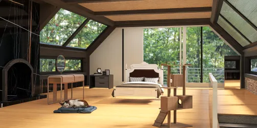 una habitación simple pero sostificada