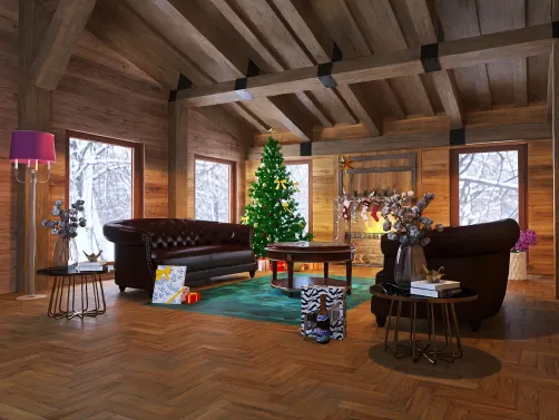 the Christmas cabin