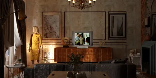 Vintage living room