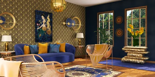 Gold and Blue